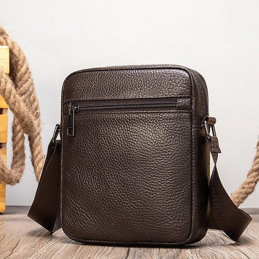 Business Men's Leather Small Shoulder Bag - Shuift.com