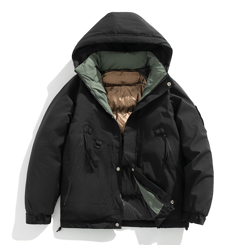 Fashion Hooded Couple Jacket Warm Coat