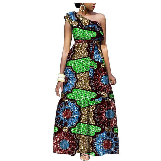 African National Wax Printing Cotton Dress Dress Is 25111