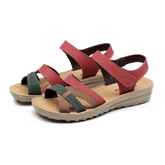 Sandals Soft Leather Flat Beach Sandals