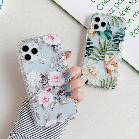 Banana Leaf Watercolor Flowers Are Suitable For Protecting Mobile Phone Cases - Shuift.com