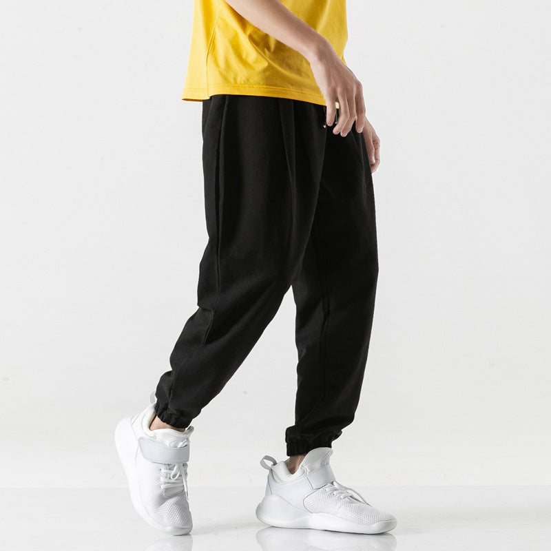 Nine-point pants men's all-match loose harem pants