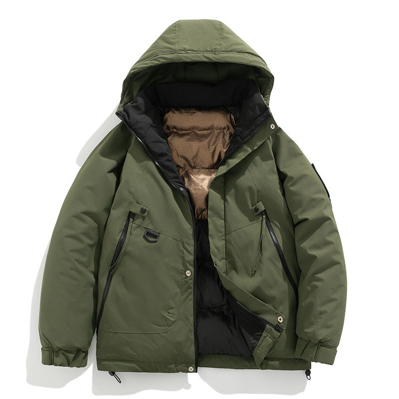 Fashion Hooded Couple Jacket Warm Coat