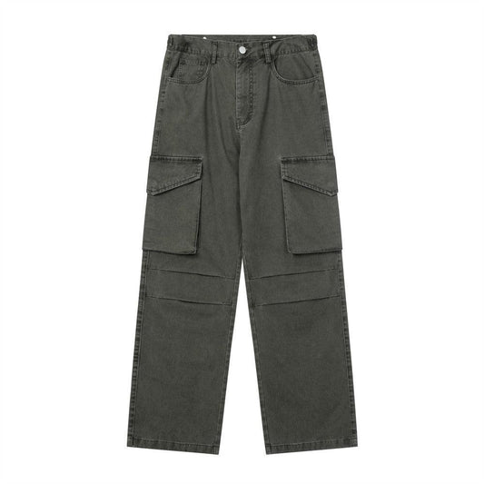 Multi-pocket Pleating Workwear Casual Pants Men