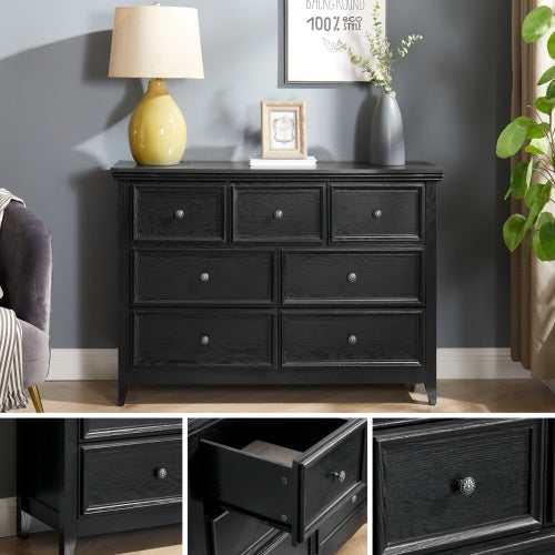 Fiberboard 7-drawer Vanity