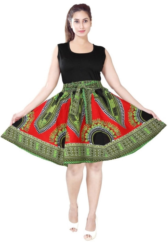 Ankara Skirt 100% Cotton Dashiki Print African Skirt