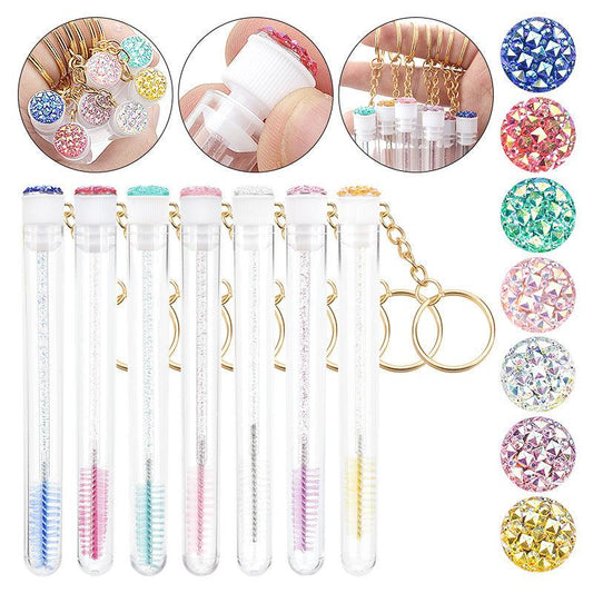 Grafting Mascara Brush Gold Buckle Tube Crystal Rod With Drill - Shuift.com