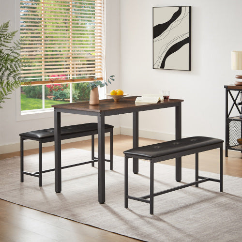 Dining Table Set, Industrial Style Dining Table And Kitchen Chairs