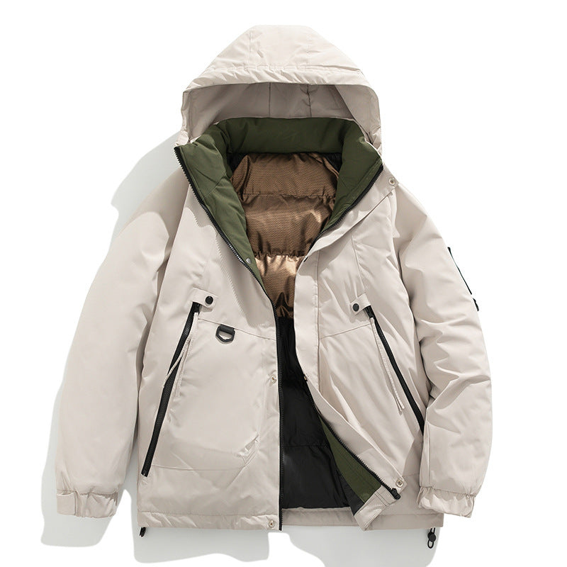 Fashion Hooded Couple Jacket Warm Coat