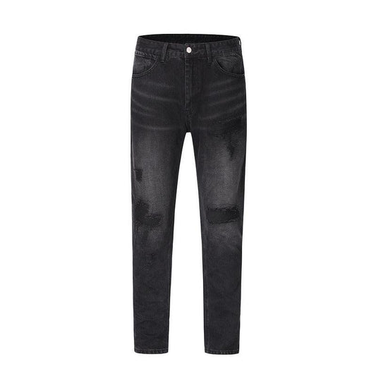 Men's Washed Old Torn Jeans - Shuift.com