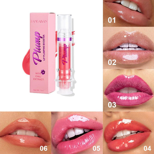 New Tube Lip Rich Lip Color Slightly Spicy Lip Honey Lip Glass Mirror Face Lip Mirror Liquid Lipstick - Shuift.com