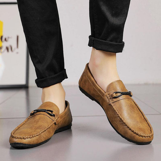 Mens Fashion Soft Sole Casual Leather Shoes - Shuift.com