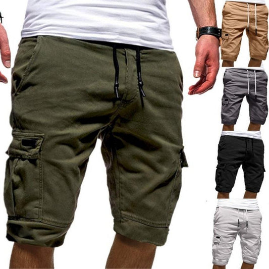 Men Casual Jogger Sports Cargo Shorts Military Combat Workout Gym Trousers Summer Mens Clothing - Shuift.com