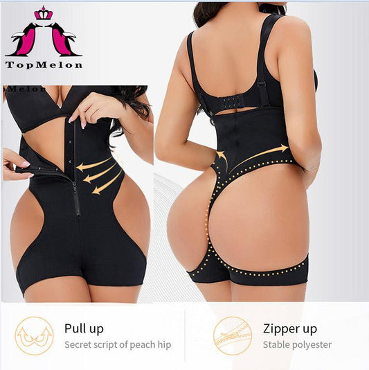 Topmelon explosion models Butt Lifter Plus size high waist abdomen hip hip hip underwear D096B - Shuift.com