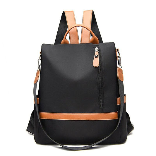 Anti-theft Ladies Backpack Solid Color Oxford Cloth Backpack Large Capacity Travel Bag Fashion Backpack - Shuift.com