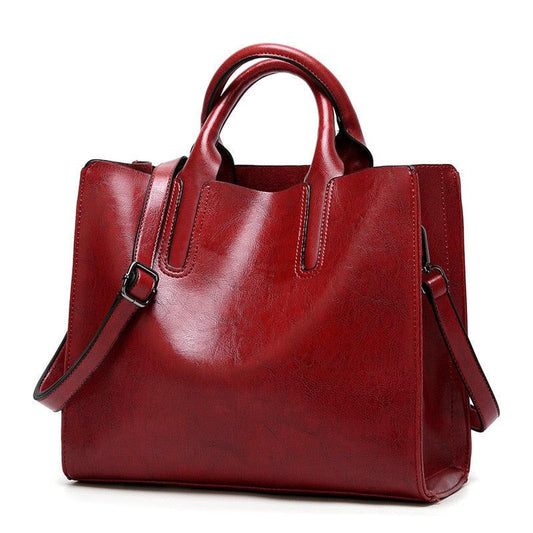 Vintage PU Bags Women Messenger Bags High Quality Oil Wax Female Leather Handbags Ladies Shoulder Bag 2022 New C836 - Shuift.com